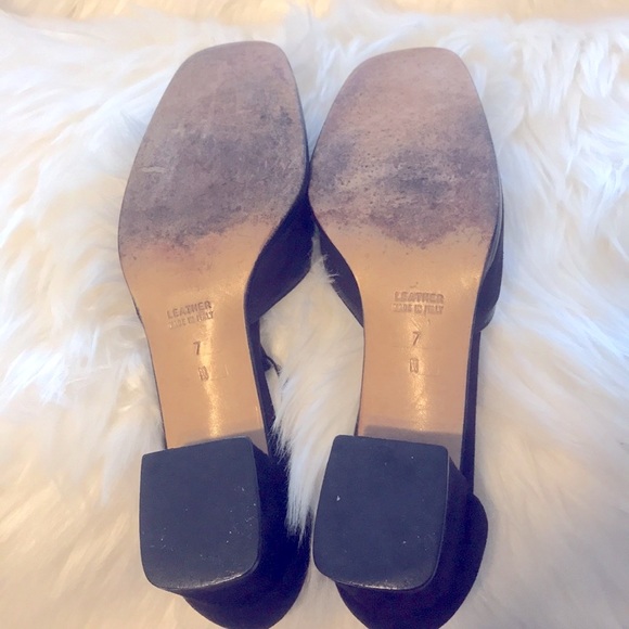 SOLD OUT Authentic Yves Saint Laurent MaryJane Vintage Brown Suede Leather 7 N. - Picture 9 of 15